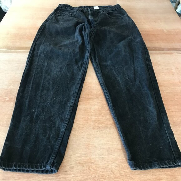Vintage Levi's 560 Loose Fit Tapered Leg Jeans Men 32x29 Black Mid Rise Stretch - Picture 1 of 13
